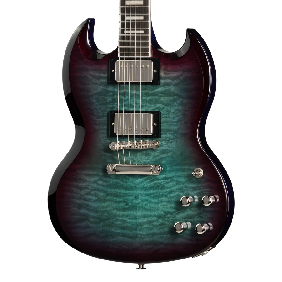 Epiphone SG Custom Modern Quilt, Blueberry Burst, Exclusive