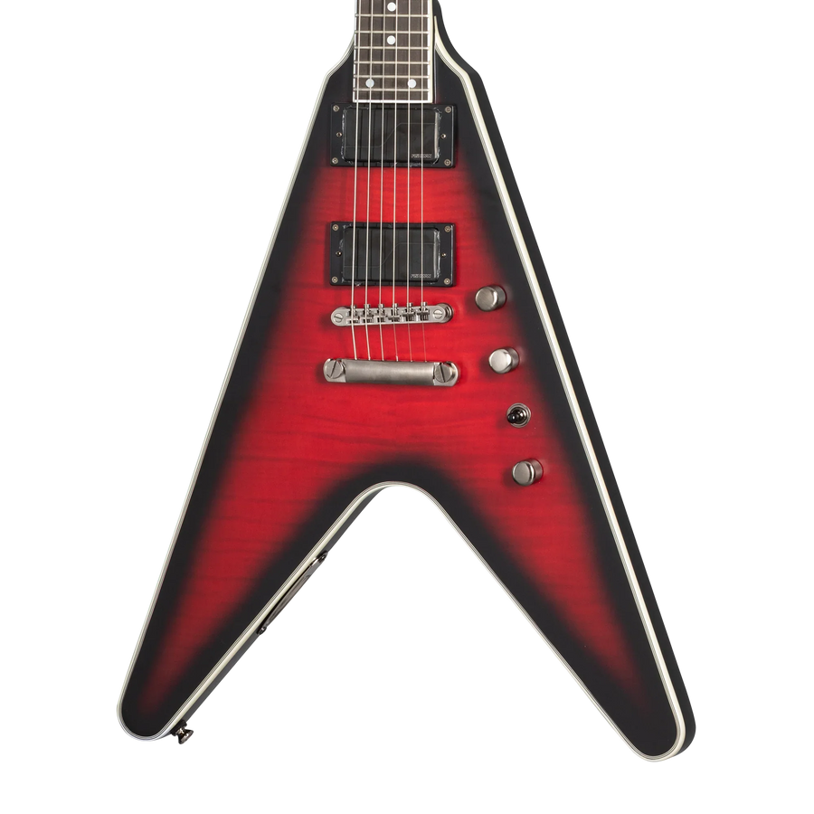 Epiphone Dave Mustaine Flying V Prophecy, Aged Dark Red Burst