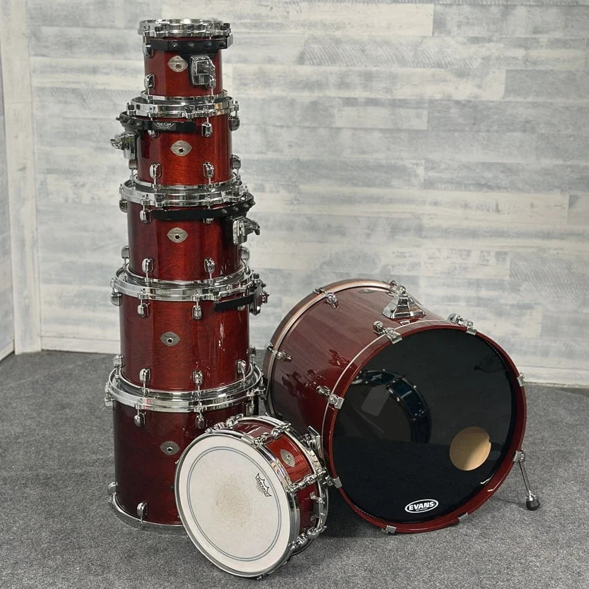 Used Tama Starclassic Performer 7pc Birch Drum Set Walnut MIJ - Very Good