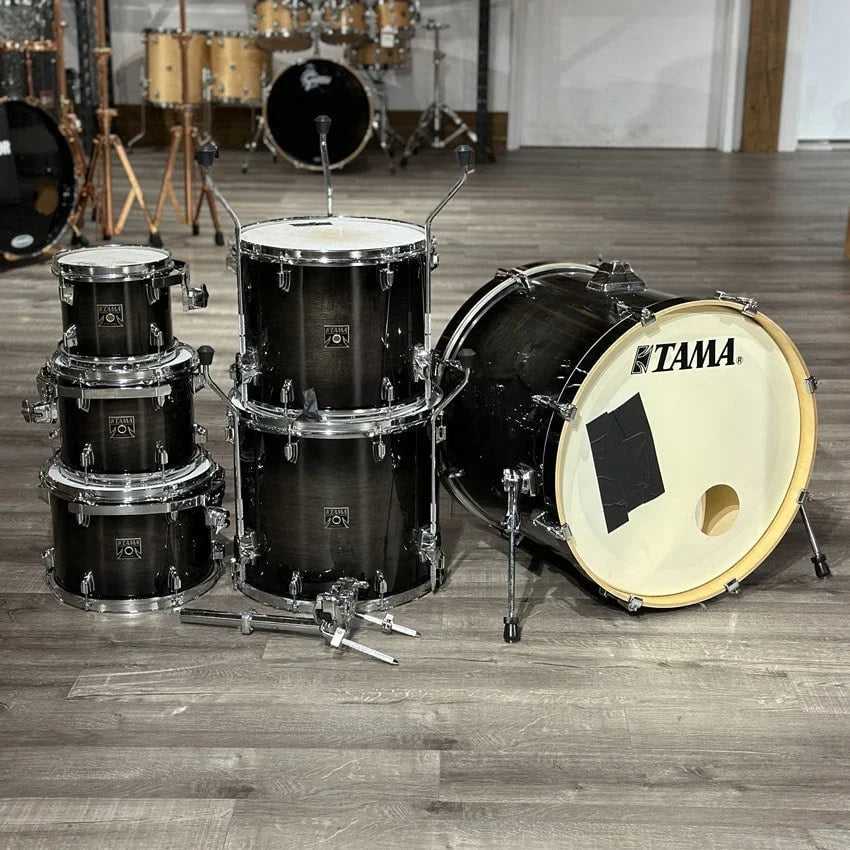 Used Tama Superstar Classic 6pc Drum Set Transparent Black Burst - Very Good