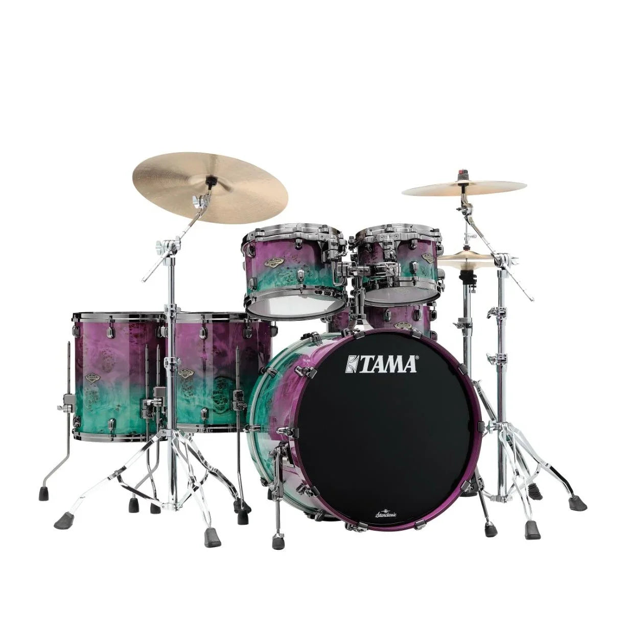Tama Starclassic Walnut/Birch 5pc Drum Set w/22BD Nebula Mappa Burl Fade