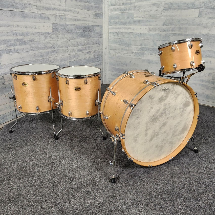 Used Ludwig Centennial Zep 4pc Drum Set Natural Gloss - Good