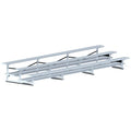Jaypro Bleacher - 21' (3 Row - Double Foot Plank) - All Aluminum BLDP-321AL