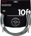 10' Anniversary Instrument Cable (Gray / 10 ft (Str/Str) / Straight/Straight)