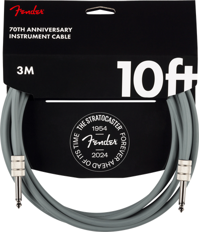 10' Anniversary Instrument Cable (Gray / 10 ft (Str/Str) / Straight/Straight)