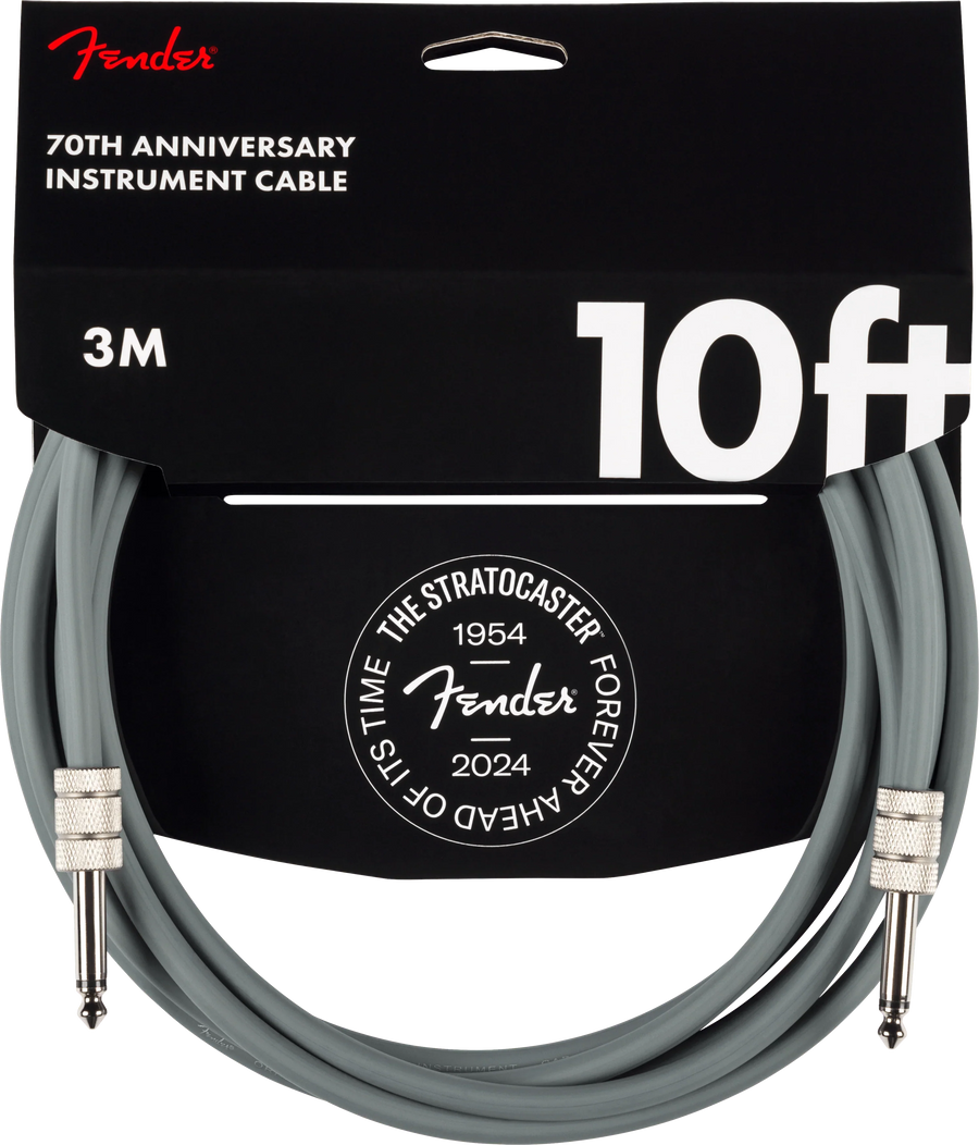 10' Anniversary Instrument Cable (Gray / 10 ft (Str/Str) / Straight/Straight)