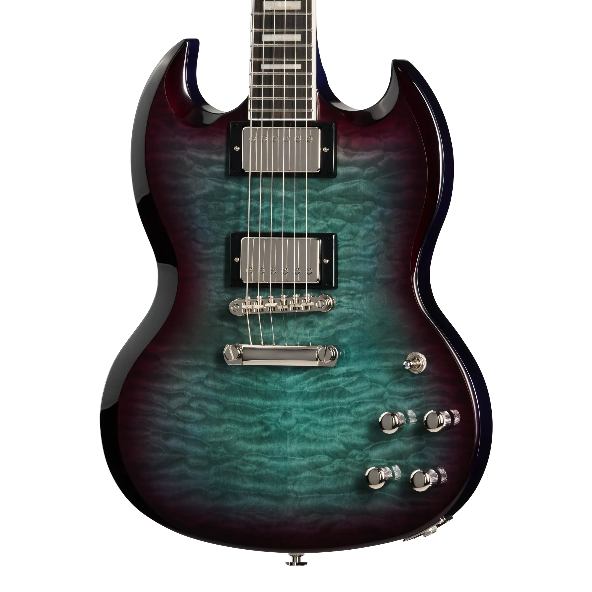 Epiphone SG Custom Modern Quilt, Blueberry Burst, Exclusive