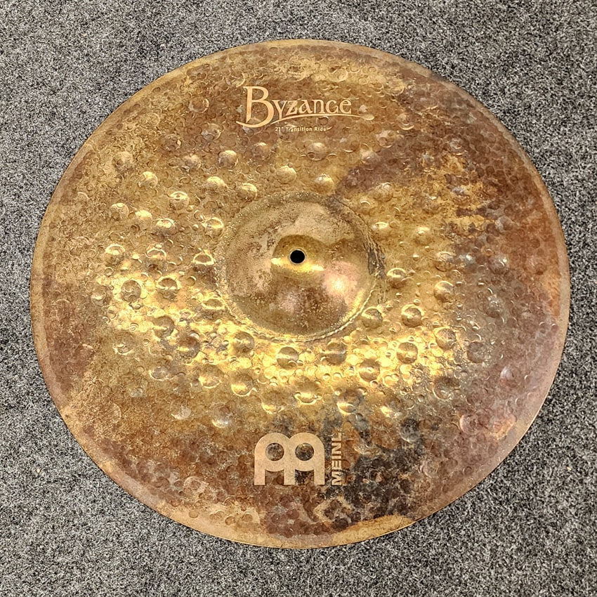 Used Meinl Byzance Mike Johnston Transition Ride Cymbal 21" 2322g - Very Good
