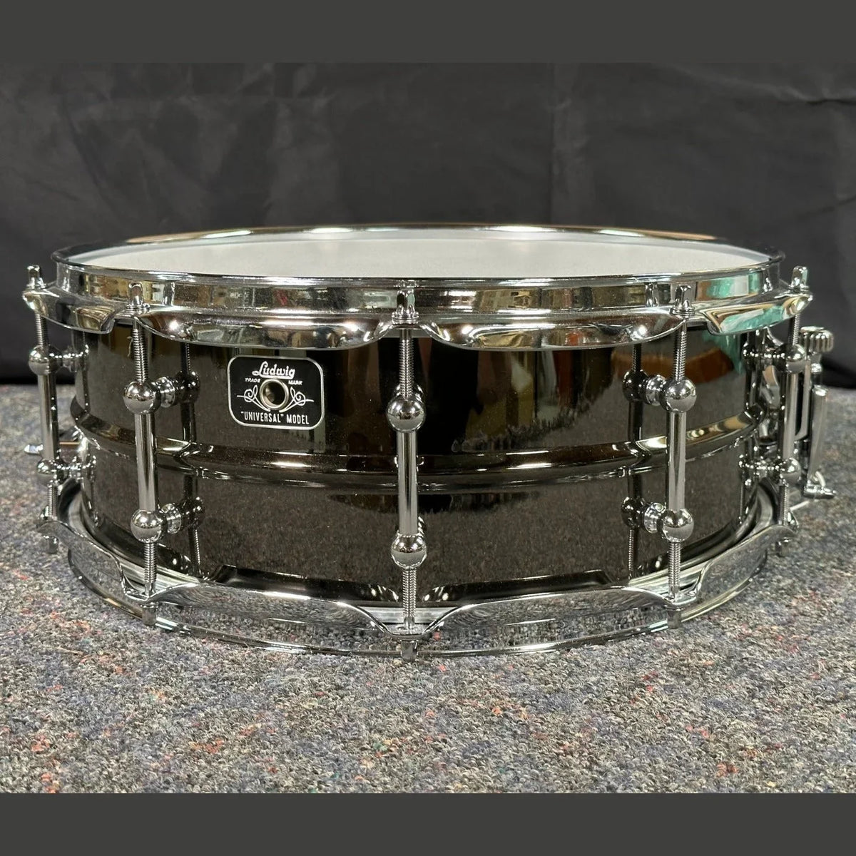 Used Ludwig Universal Brass Snare Drum 14x5.5