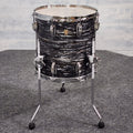Used Ludwig Classic Maple Floor Tom 14x14 Vintage Black Oyster - Very Good