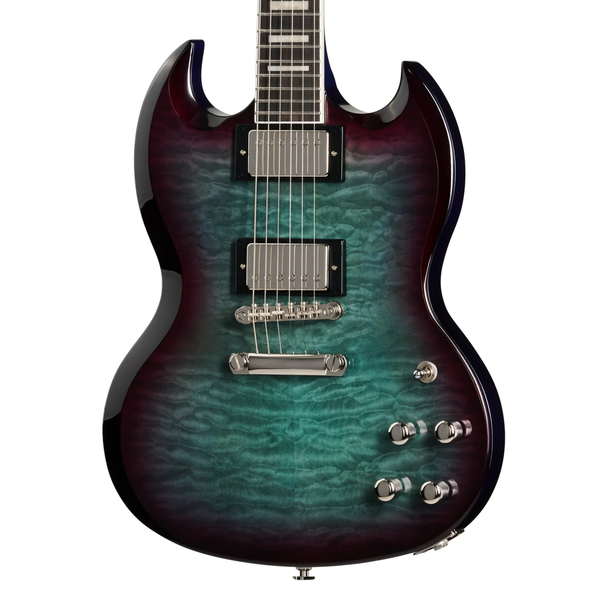 Epiphone SG Custom Modern Quilt, Blueberry Burst, Exclusive